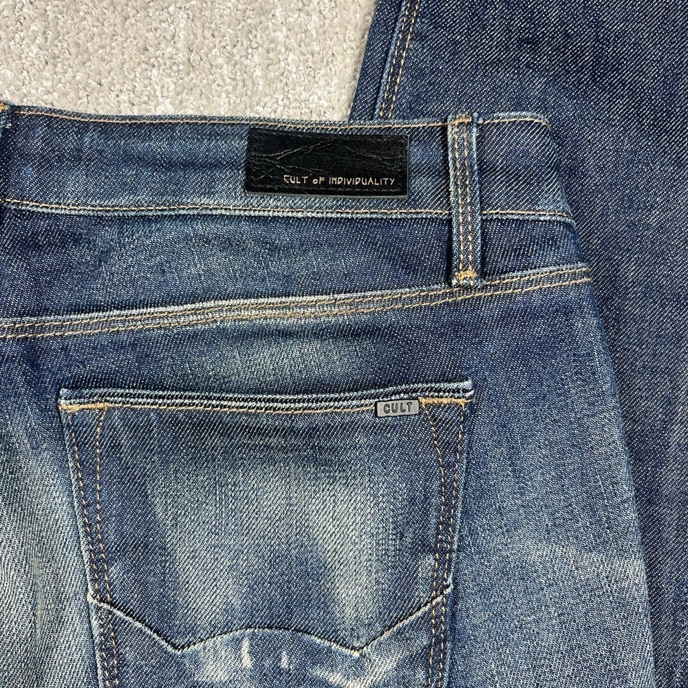 Cult Of Individuality Zen Mid Rise Skinny Blue Jean Womens Size 27 - Picture 8 of 8